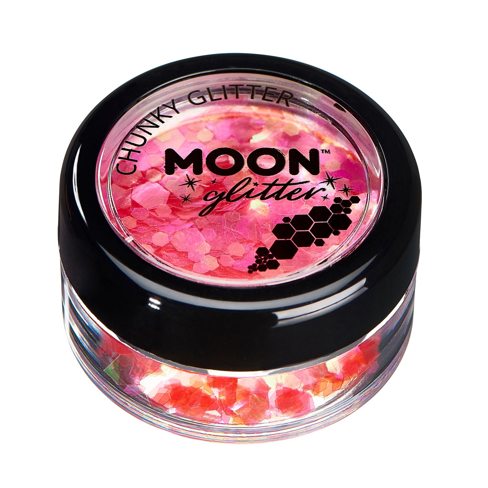 Cherry - Iridescent Chunky Face & Body Glitter, 3g. Cosmetically certified, FDA & Health Canada compliant, cruelty free and vegan.