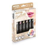 Holographic Glitter Lipstick, Boxset - 6 Lipstick. Cosmetically certified, FDA & Health Canada compliant and cruelty free.