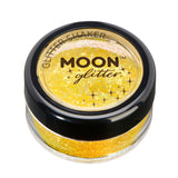 Yellow - Iridescent Fine Face & Body Glitter Shaker, 5g. Cosmetically certified, FDA & Health Canada compliant, cruelty free and vegan.