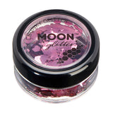 Pink - Classic Chunky Face & Body Glitter, 3g. Cosmetically certified, FDA & Health Canada compliant, cruelty free and vegan.