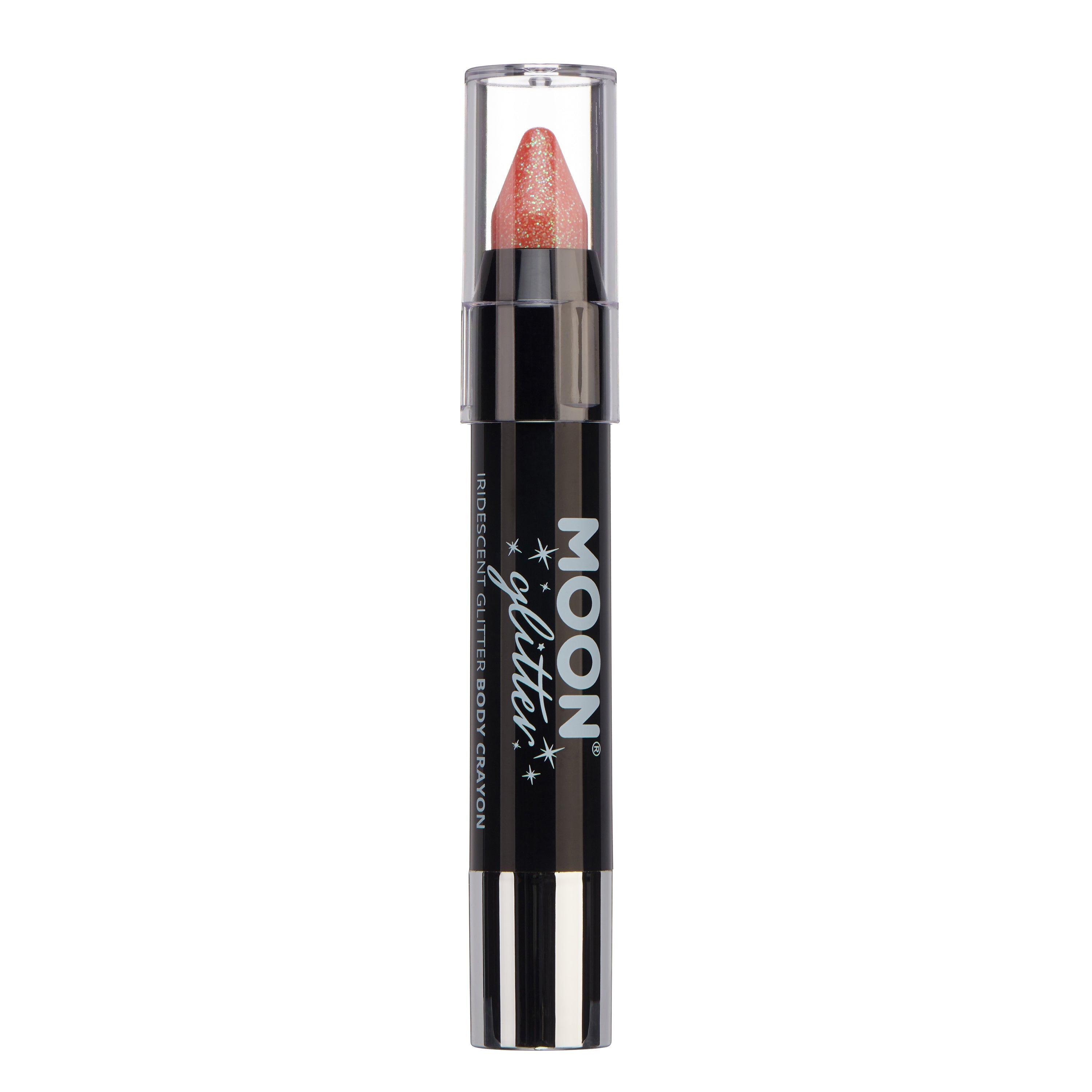 Orange - Iridescent Glitter Face & Body Crayon. Cosmetically certified, FDA & Health Canada compliant and cruelty free.