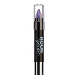 Purple - Iridescent Glitter Face & Body Crayon. Cosmetically certified, FDA & Health Canada compliant and cruelty free.