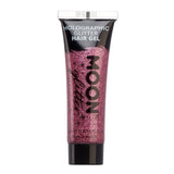 Pink - Holographic Glitter Hair Gel, 20mL. Cosmetically certified, FDA & Health Canada compliant, cruelty free and vegan.