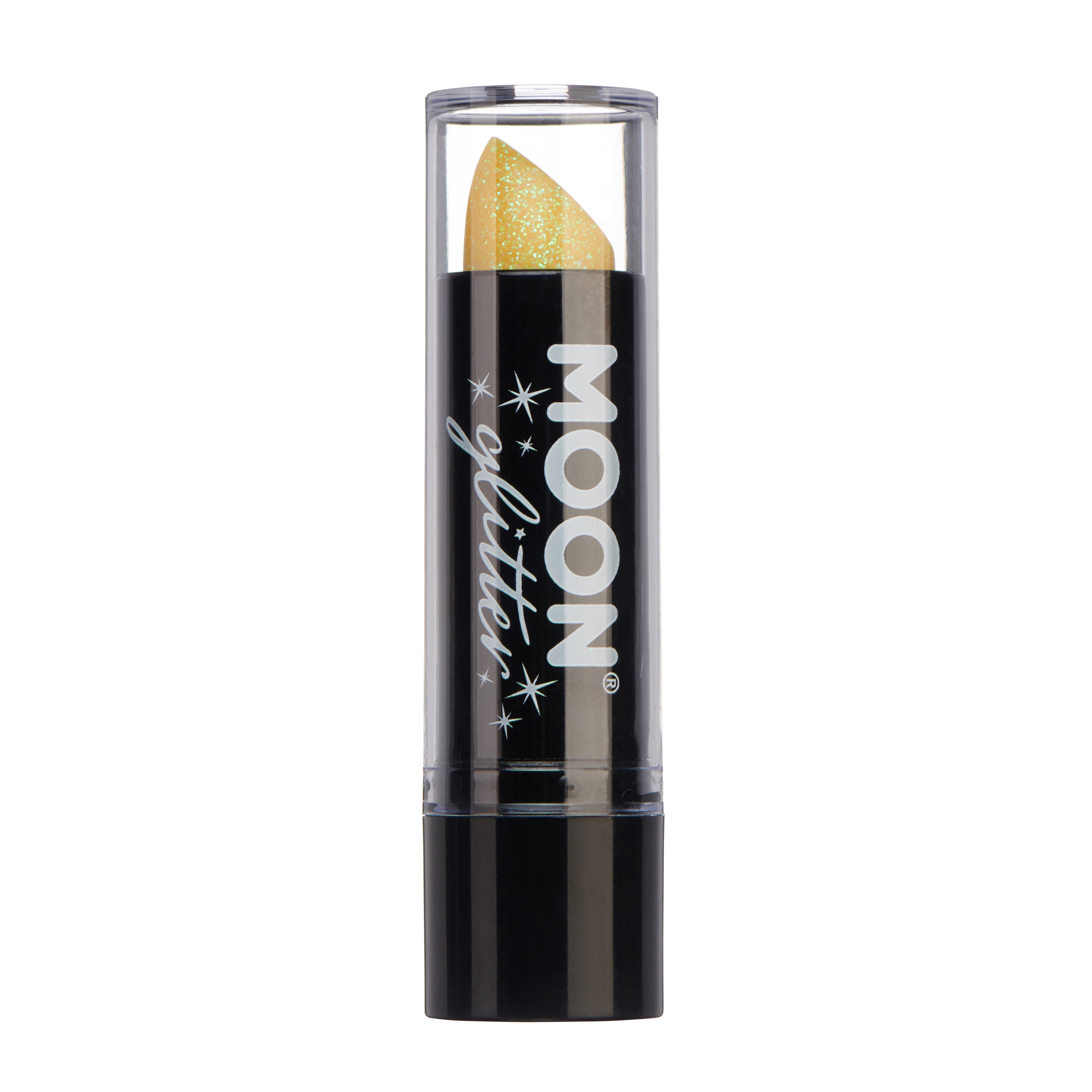 Yellow - Iridescent Glitter Lipstick, 5g. Cosmetically certified, FDA & Health Canada compliant and cruelty free.