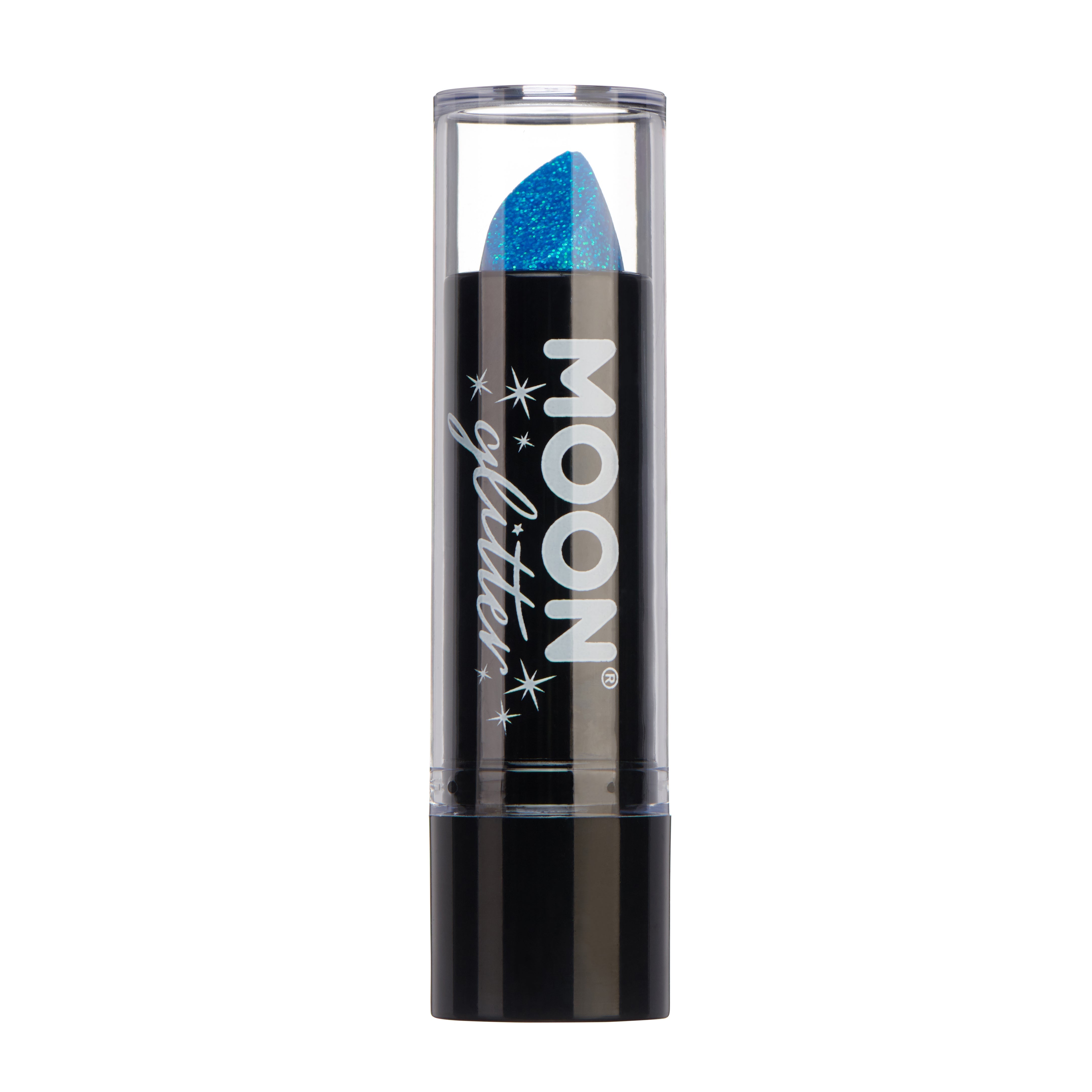 Blue - Iridescent Glitter Lipstick, 5g. Cosmetically certified, FDA & Health Canada compliant and cruelty free.