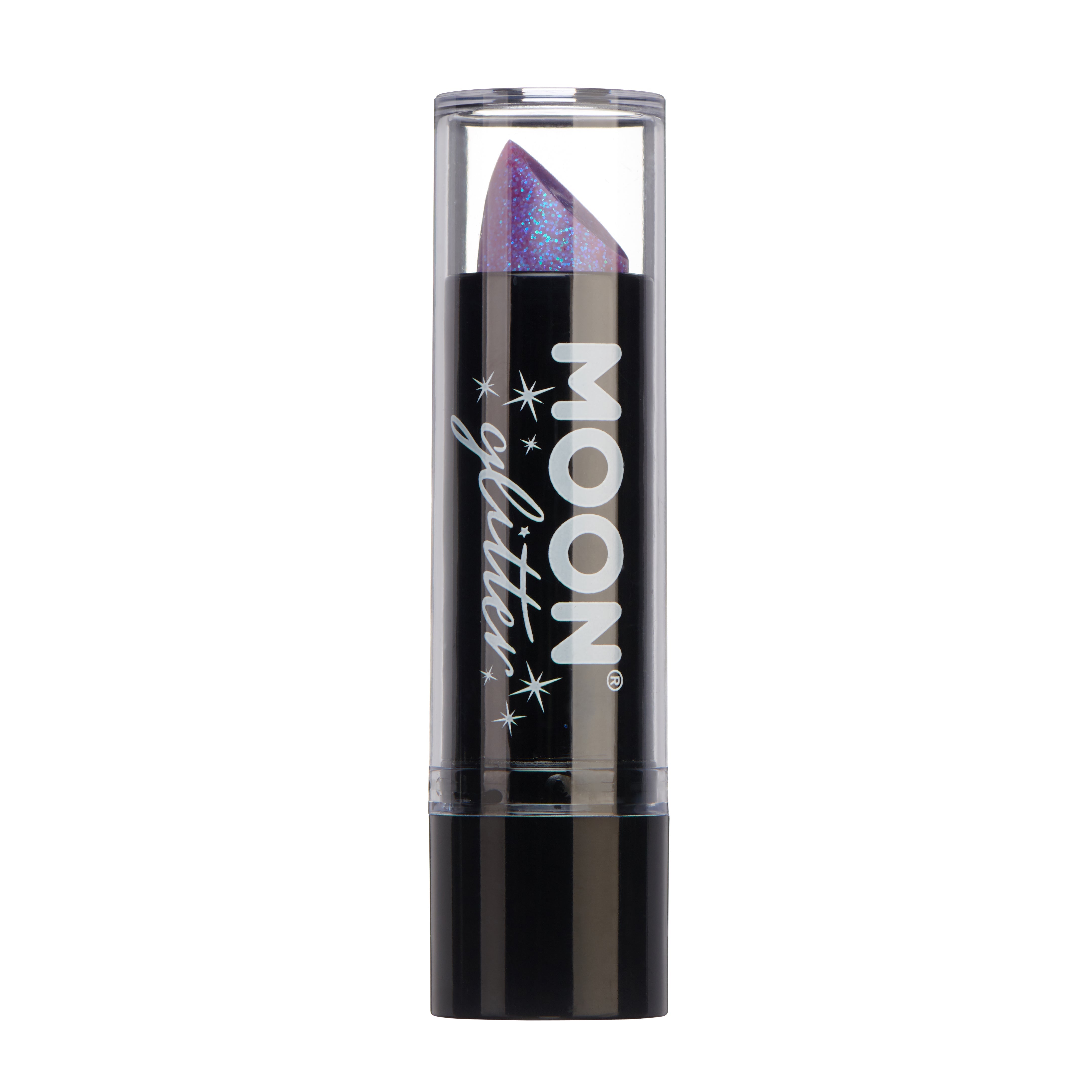 Purple - Iridescent Glitter Lipstick, 5g. Cosmetically certified, FDA & Health Canada compliant and cruelty free.