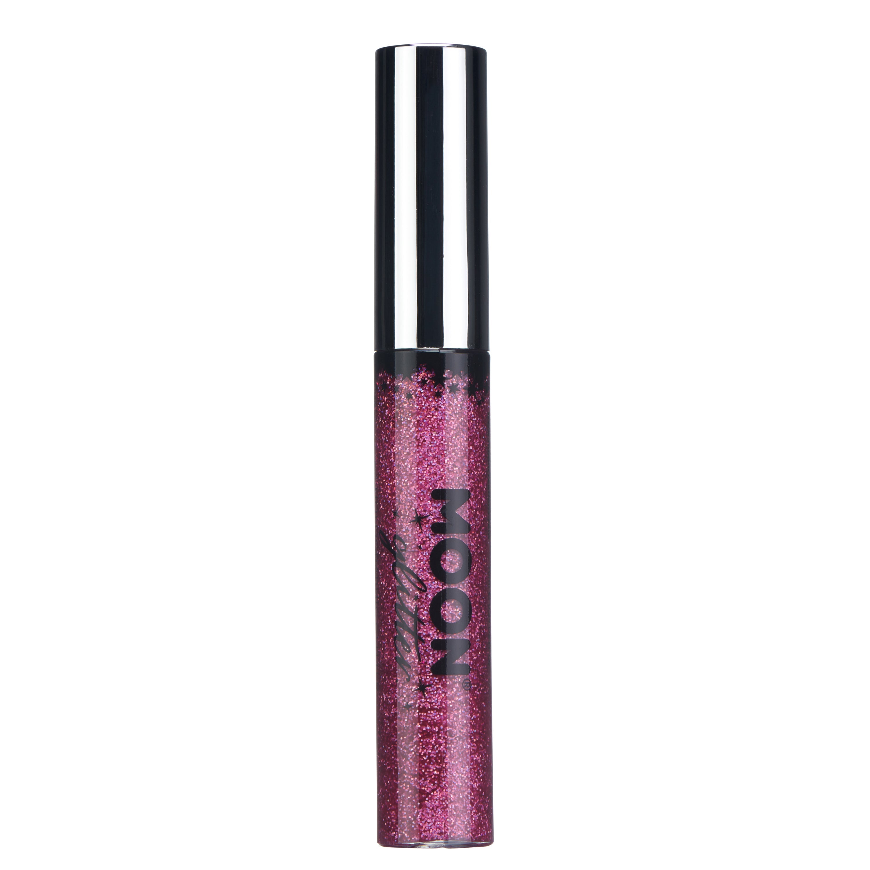 Pink - Holographic Glitter Eyeliner, 10mL. Cosmetically certified, FDA & Health Canada compliant, cruelty free and vegan.