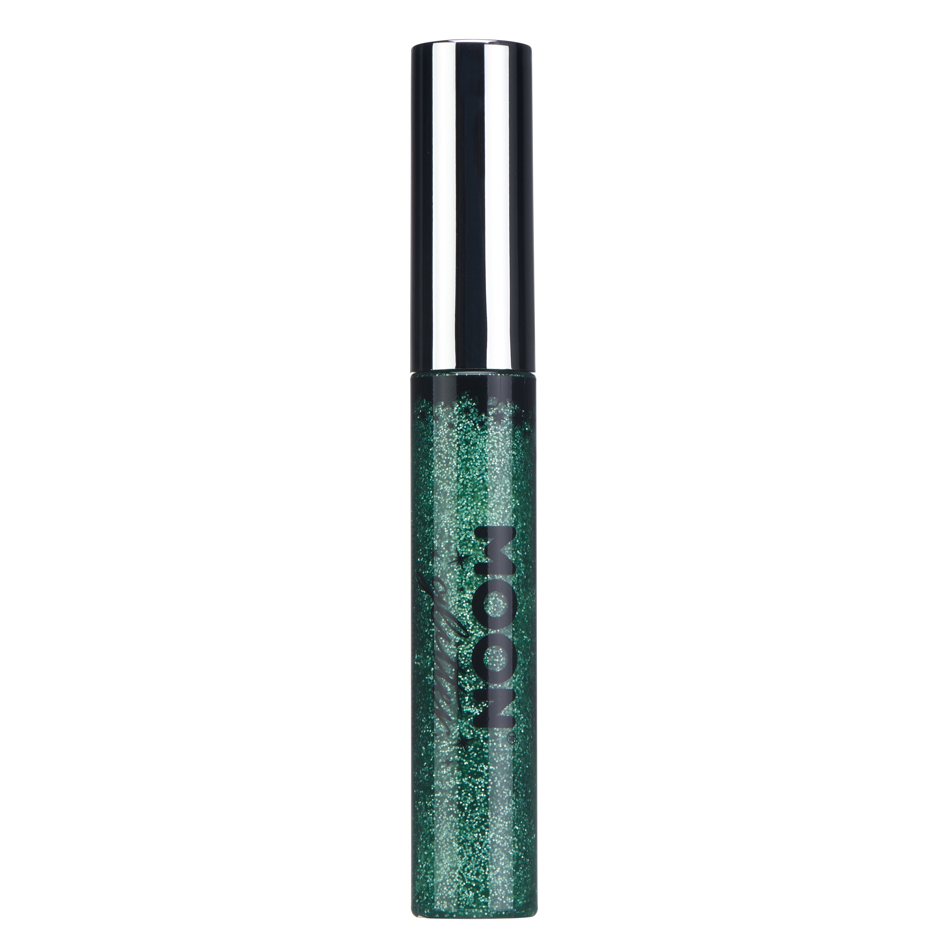 Green - Holographic Glitter Eyeliner, 10mL. Cosmetically certified, FDA & Health Canada compliant, cruelty free and vegan.