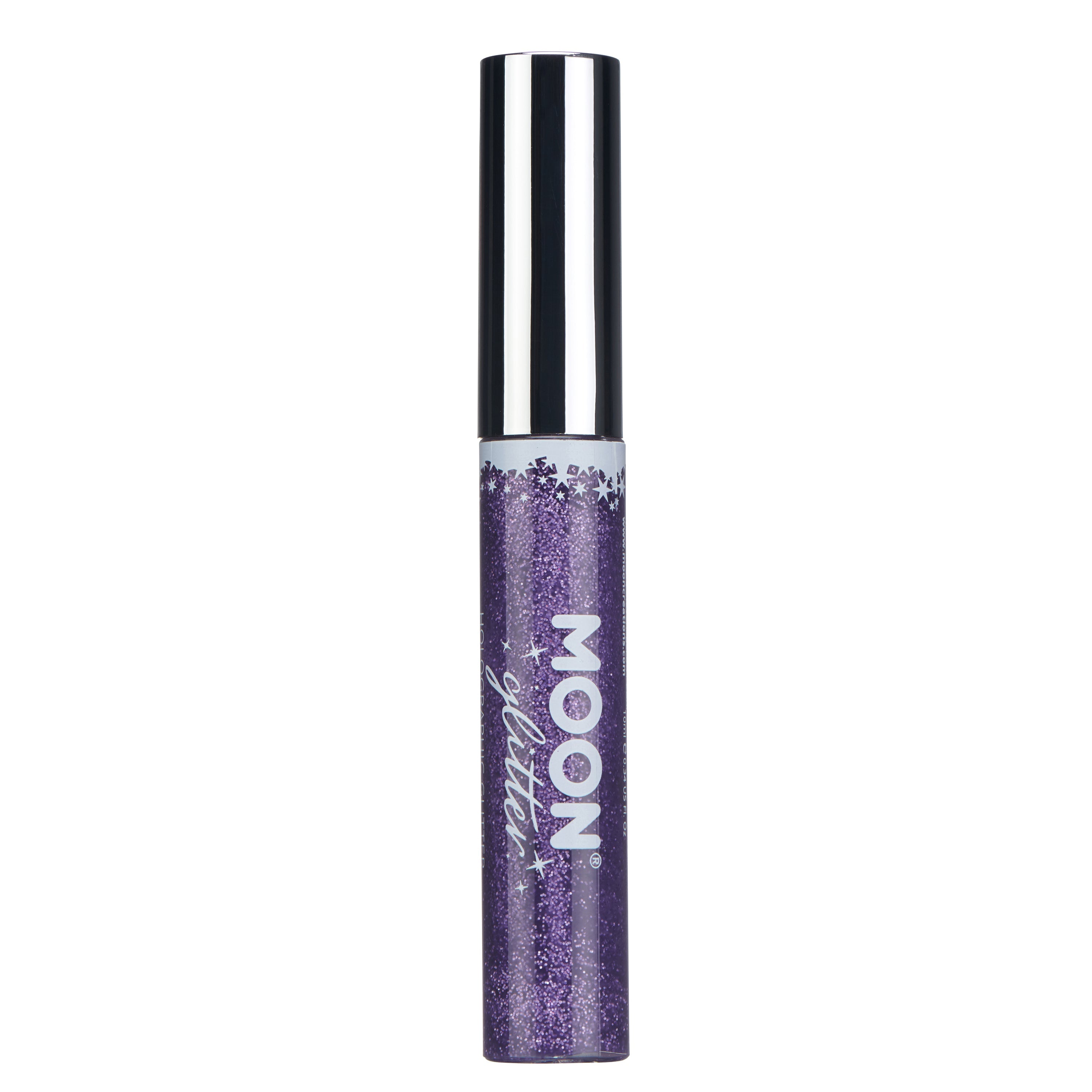 Purple - Holographic Glitter Eyeliner, 10mL. Cosmetically certified, FDA & Health Canada compliant, cruelty free and vegan.