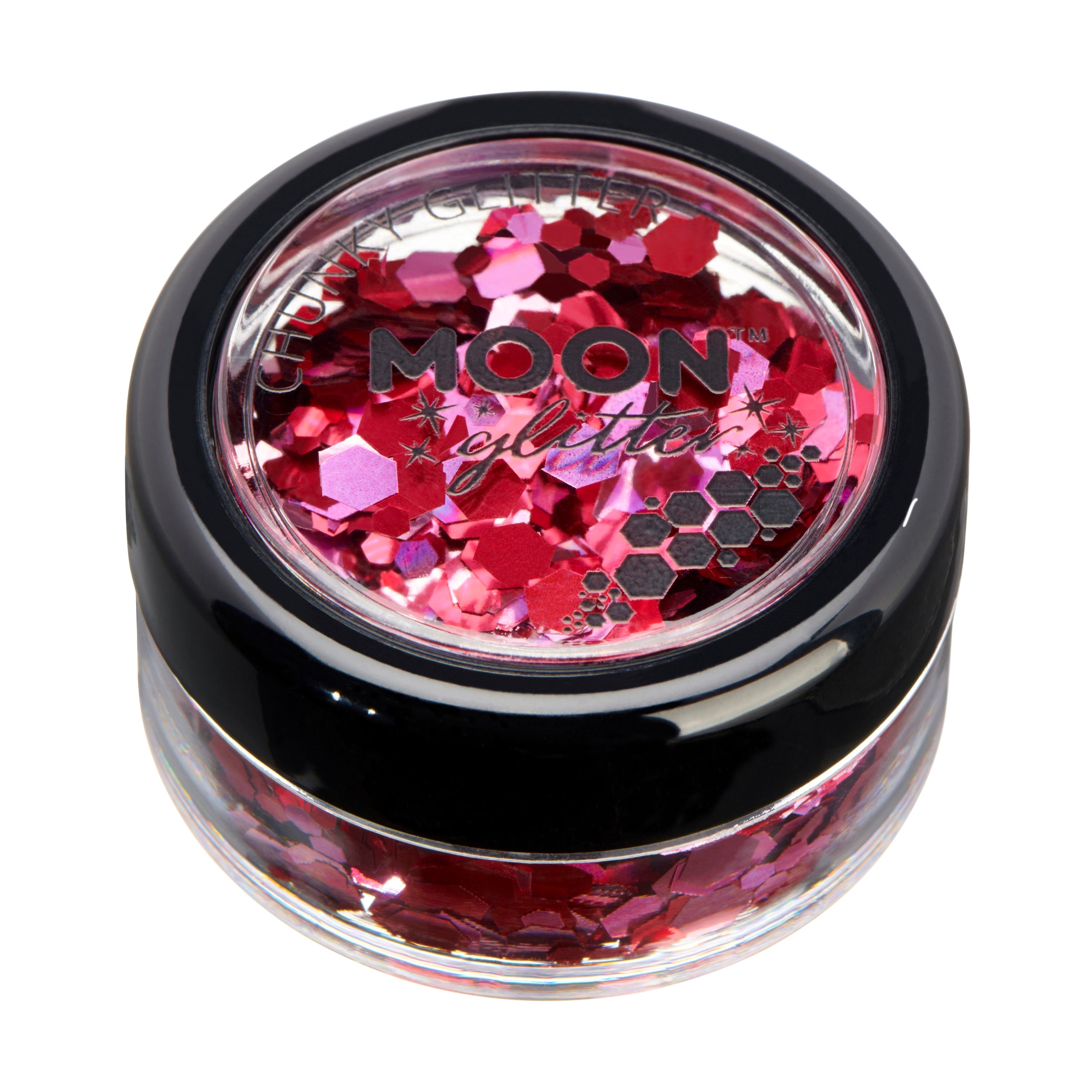 Valentines - Mystic Chunky Face & Body Glitter, 3g. Cosmetically certified, FDA & Health Canada compliant, cruelty free and vegan.