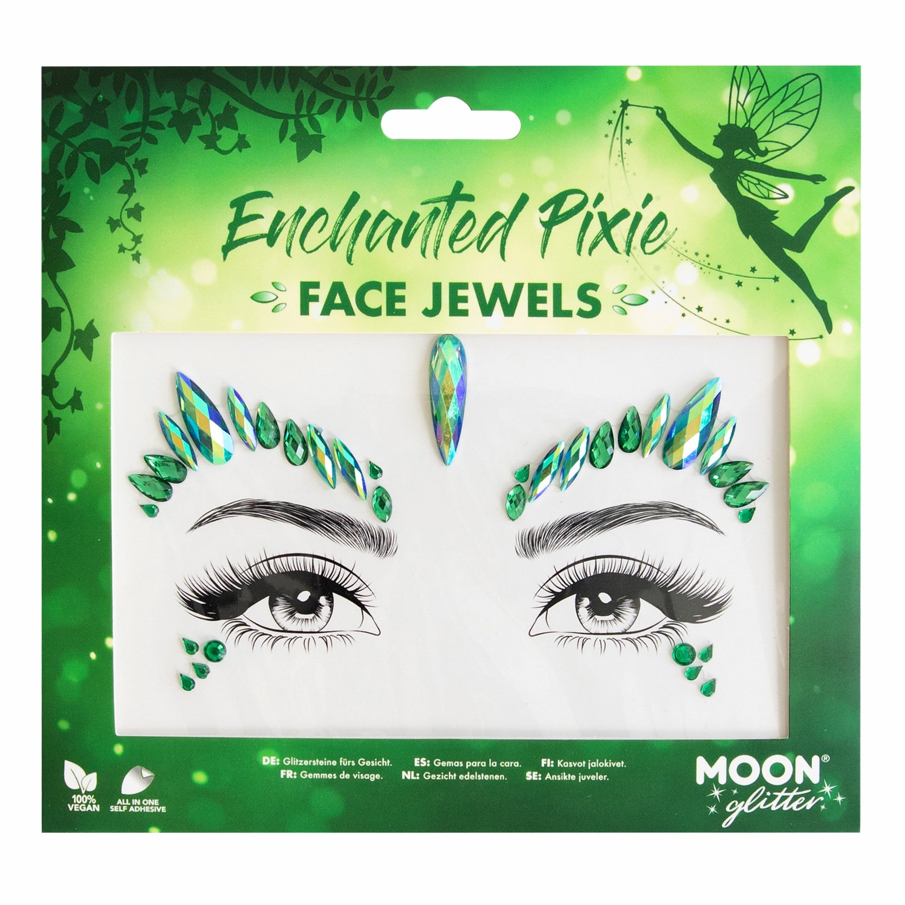 Enchanted Pixie - Glitter Adhesive Face Gems, Jewels and Rhinestones