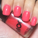 Red Glow in the Dark Nail Polish. Cosmetically certified, FDA & Health Canada compliant, cruelty free and vegan.