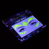 Intense Green - Neon UV Glow Blacklight Adhesive Face Gems, Jewels and Rhinestones