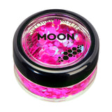 Magenta - Neon UV Glow Blacklight Chunky Face & Body Glitter, 3g. Cosmetically certified, FDA & Health Canada compliant, cruelty free and vegan.