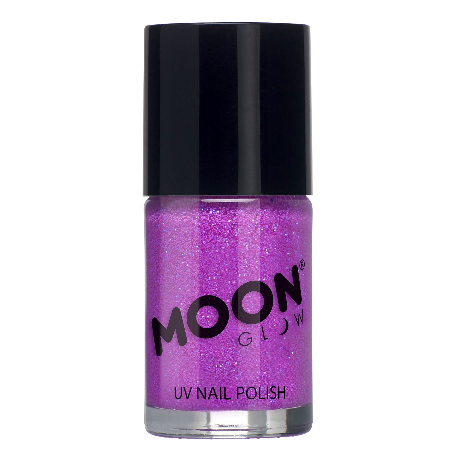 Purple - UV Glitter Nail Polish, 14mL. Cosmetically certified, FDA & Health Canada compliant, cruelty free and vegan.