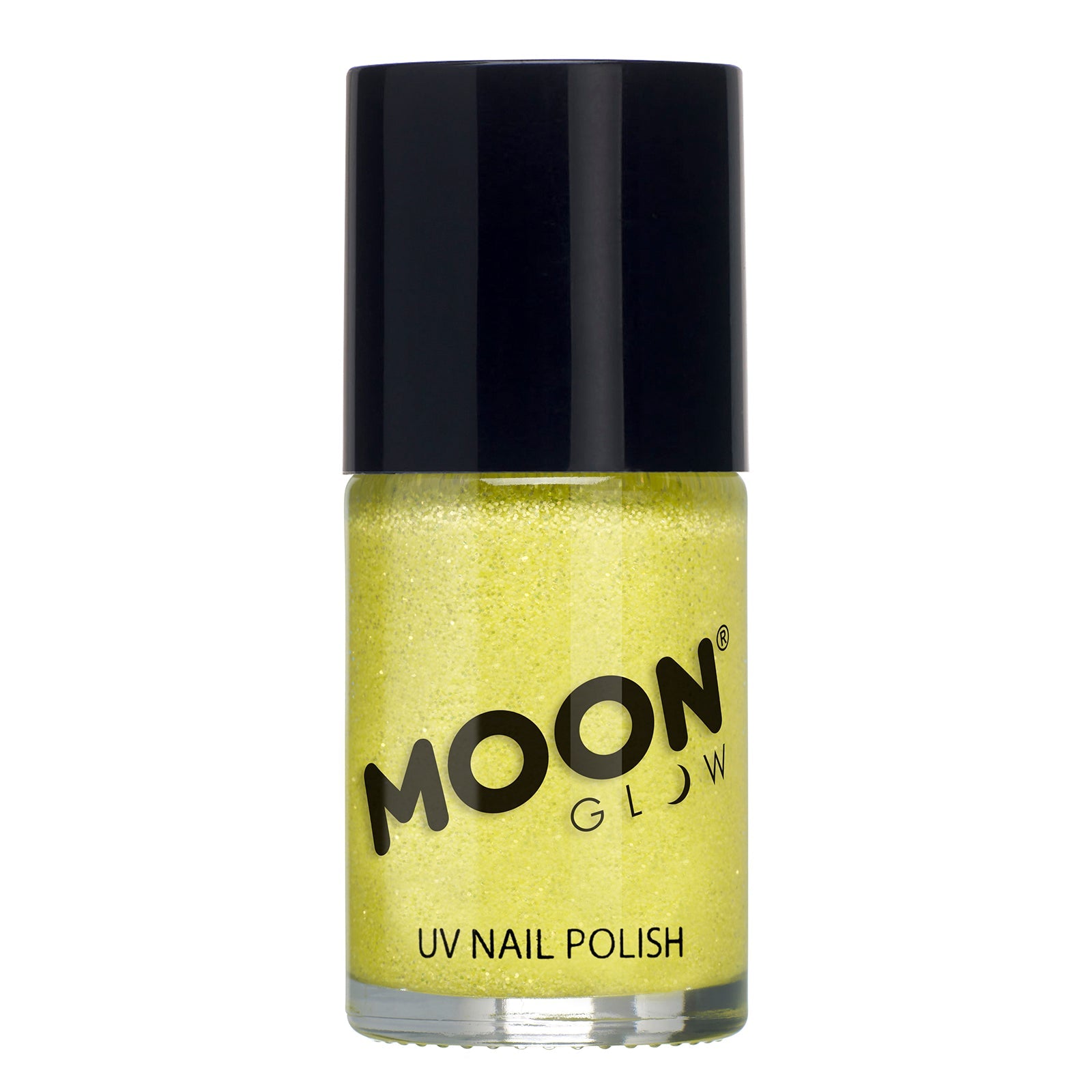 Yellow - Neon UV Glow Blacklight Glitter Nail Polish, 14mL. Cosmetically certified, FDA & Health Canada compliant, cruelty free and vegan.