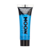 Intense Blue - Neon UV Glow Blacklight Face & Body Paint Makeup, 12mL. Cosmetically certified, FDA & Health Canada compliant, cruelty free and vegan.