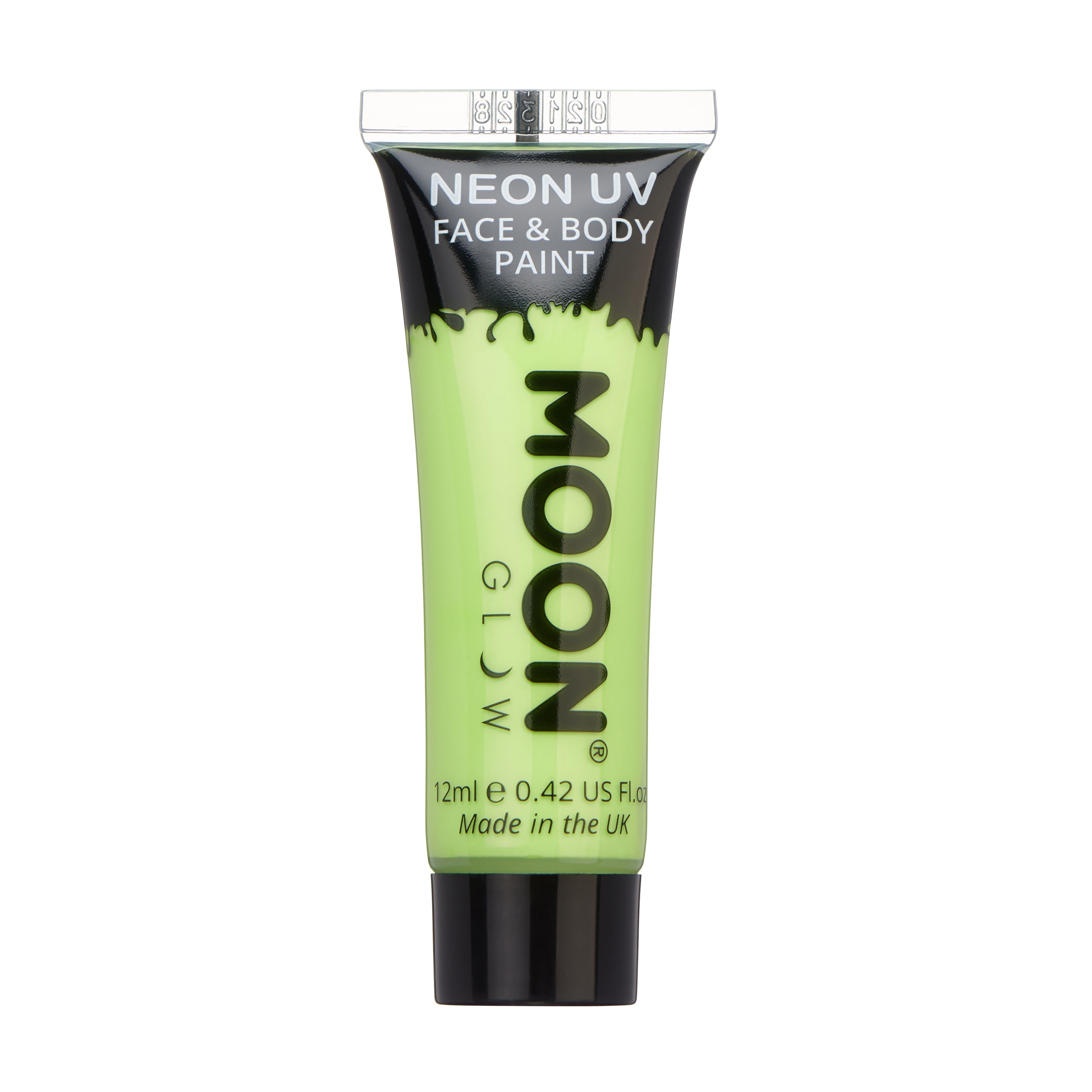 Pastel Green - Neon UV Glow Blacklight Face & Body Paint Makeup, 12mL. Cosmetically certified, FDA & Health Canada compliant, cruelty free and vegan.