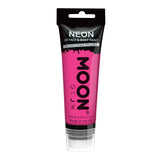 Intense Pink - Neon UV Glow Blacklight Face Paint w/applicator, 75mL. Cosmetically certified, FDA & Health Canada compliant, cruelty free and vegan.