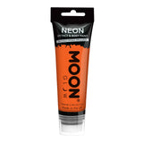 Intense Orange - Neon UV Glow Blacklight Face Paint w/applicator, 75mL. Cosmetically certified, FDA & Health Canada compliant, cruelty free and vegan.