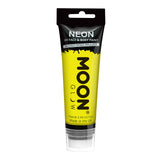Intense Yellow - Neon UV Glow Blacklight Face Paint w/applicator, 75mL. Cosmetically certified, FDA & Health Canada compliant, cruelty free and vegan.