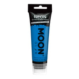 Intense Blue - Neon UV Glow Blacklight Face Paint w/applicator, 75mL. Cosmetically certified, FDA & Health Canada compliant, cruelty free and vegan.