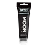 Black - Neon UV Glow Blacklight Face Paint w/applicator, 75mL. Cosmetically certified, FDA & Health Canada compliant, cruelty free and vegan.  Edit alt text