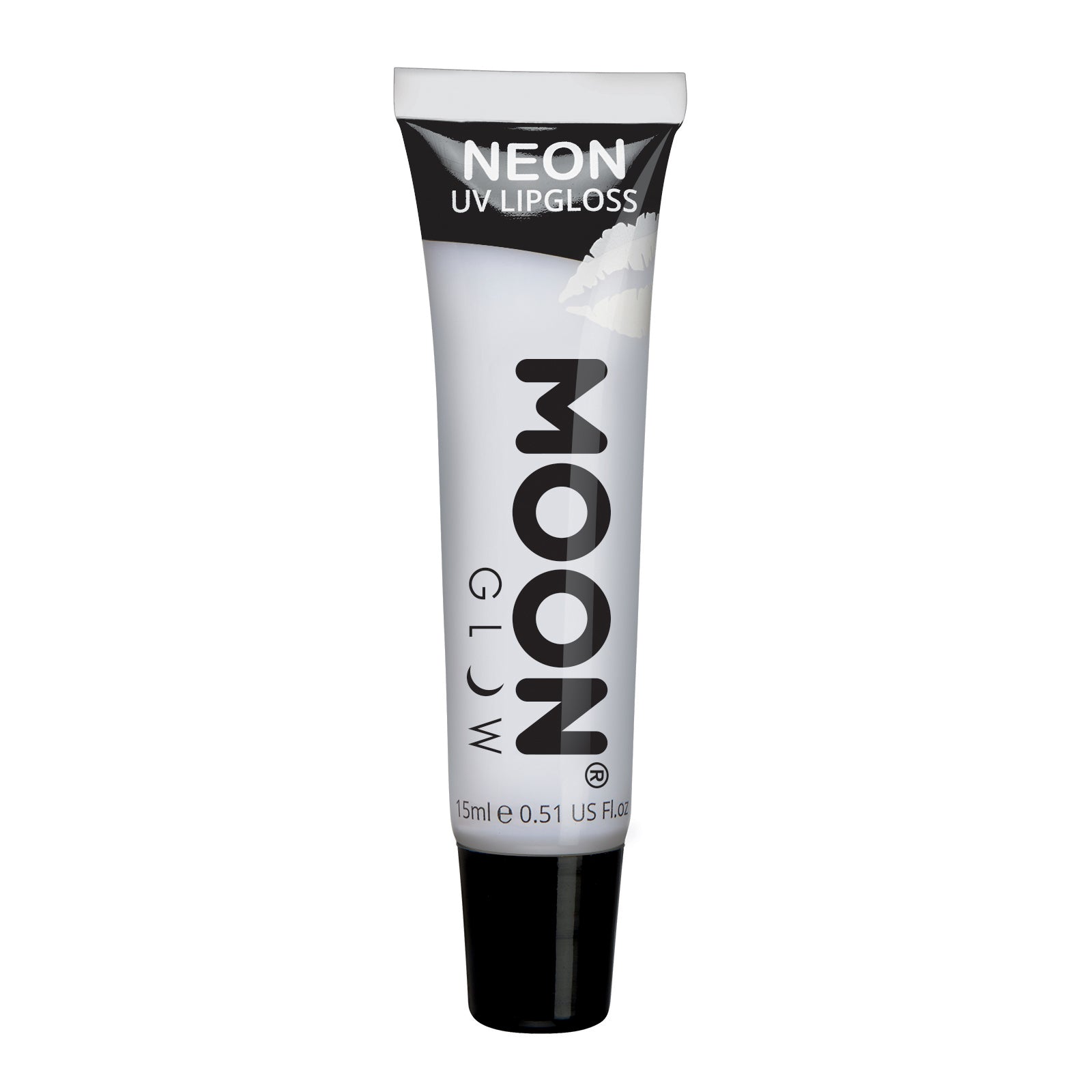 White Vanilla - Neon UV Glow Blacklight Lip Gloss, 15mL. Cosmetically certified, FDA & Health Canada compliant, cruelty free and vegan.