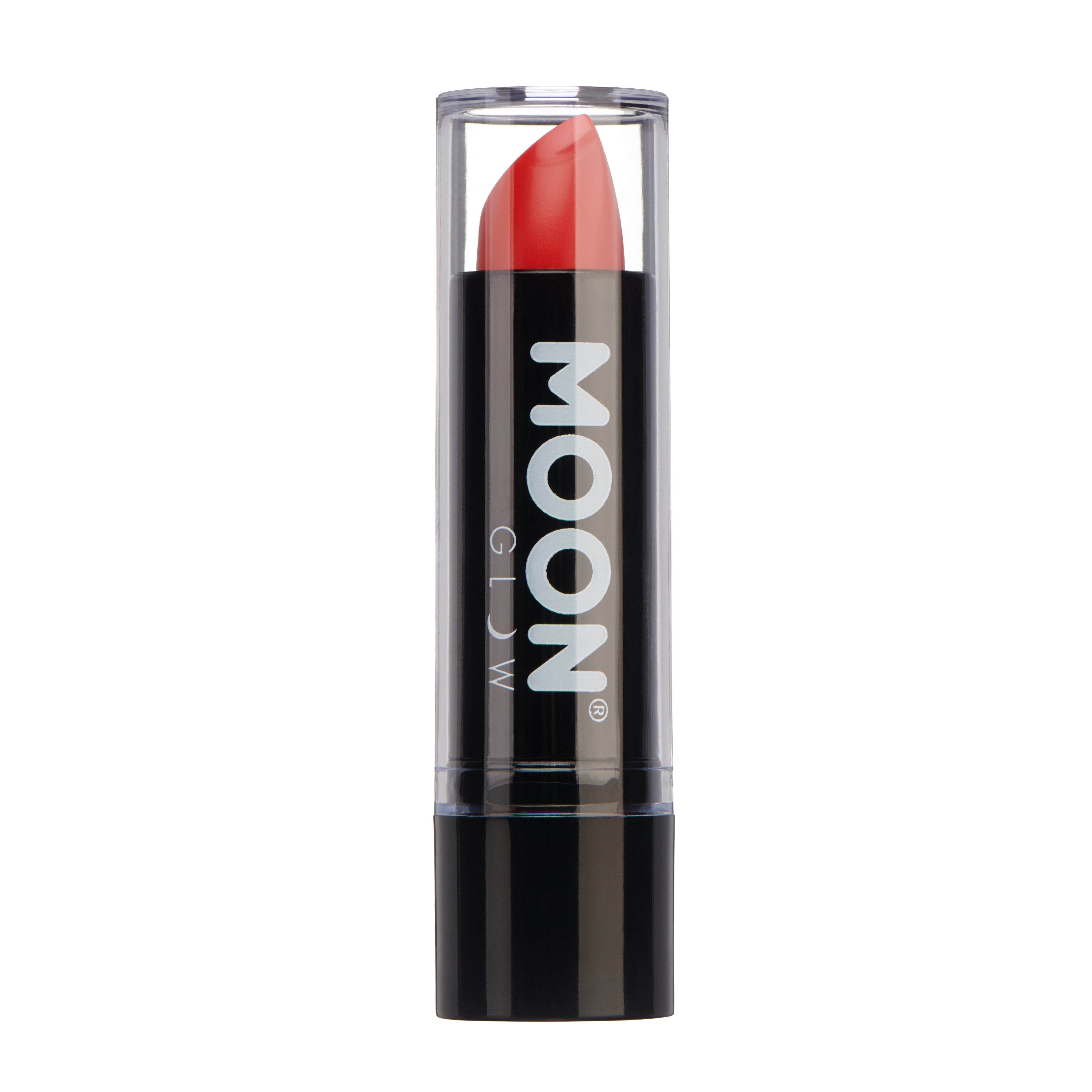 Intense Red - Neon UV Glow Blacklight Lipstick, 5g. Cosmetically certified, FDA & Health Canada compliant and cruelty free.