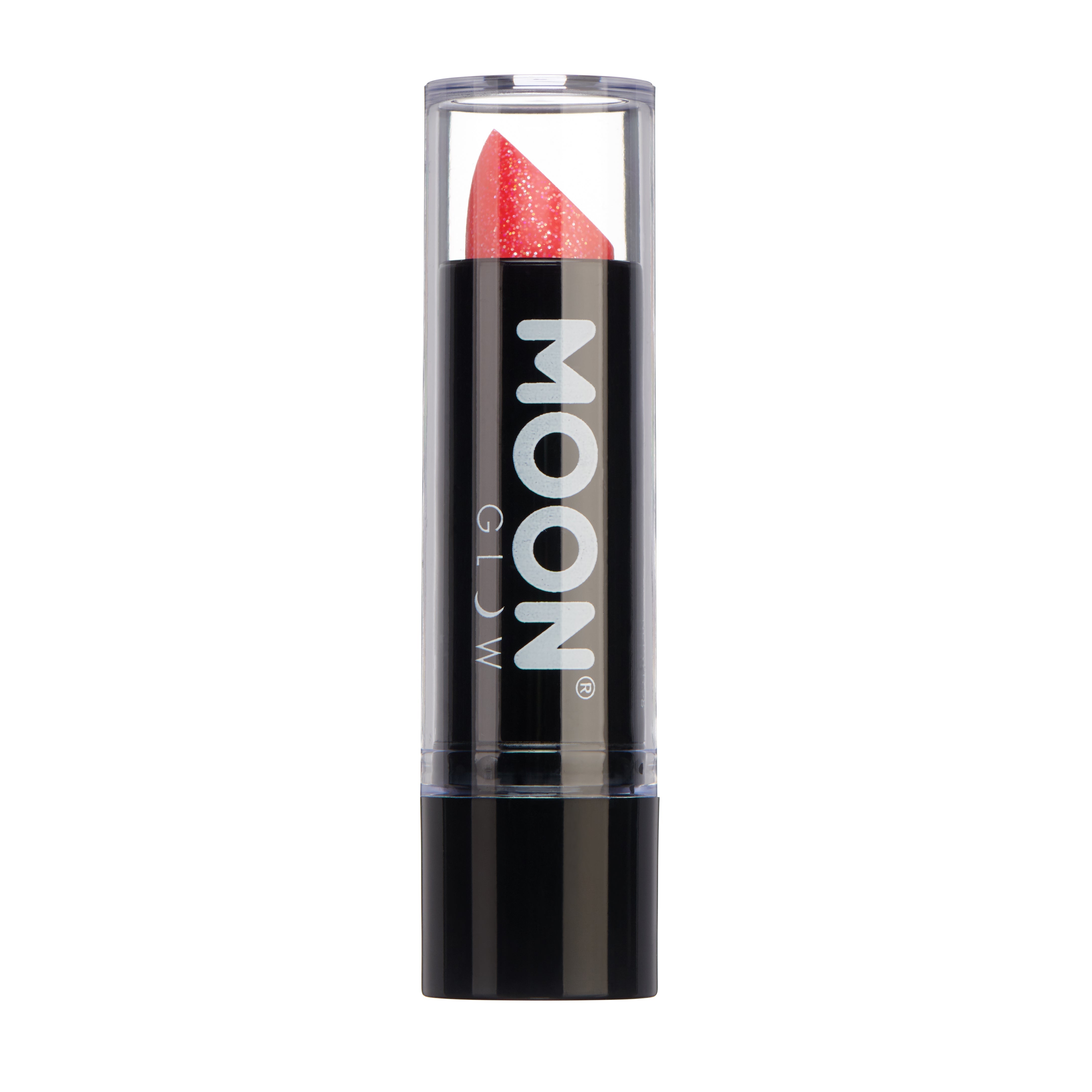 Magenta - Neon UV Glow Blacklight Glitter Lipstick, 5g. Cosmetically certified, FDA & Health Canada compliant and cruelty free.