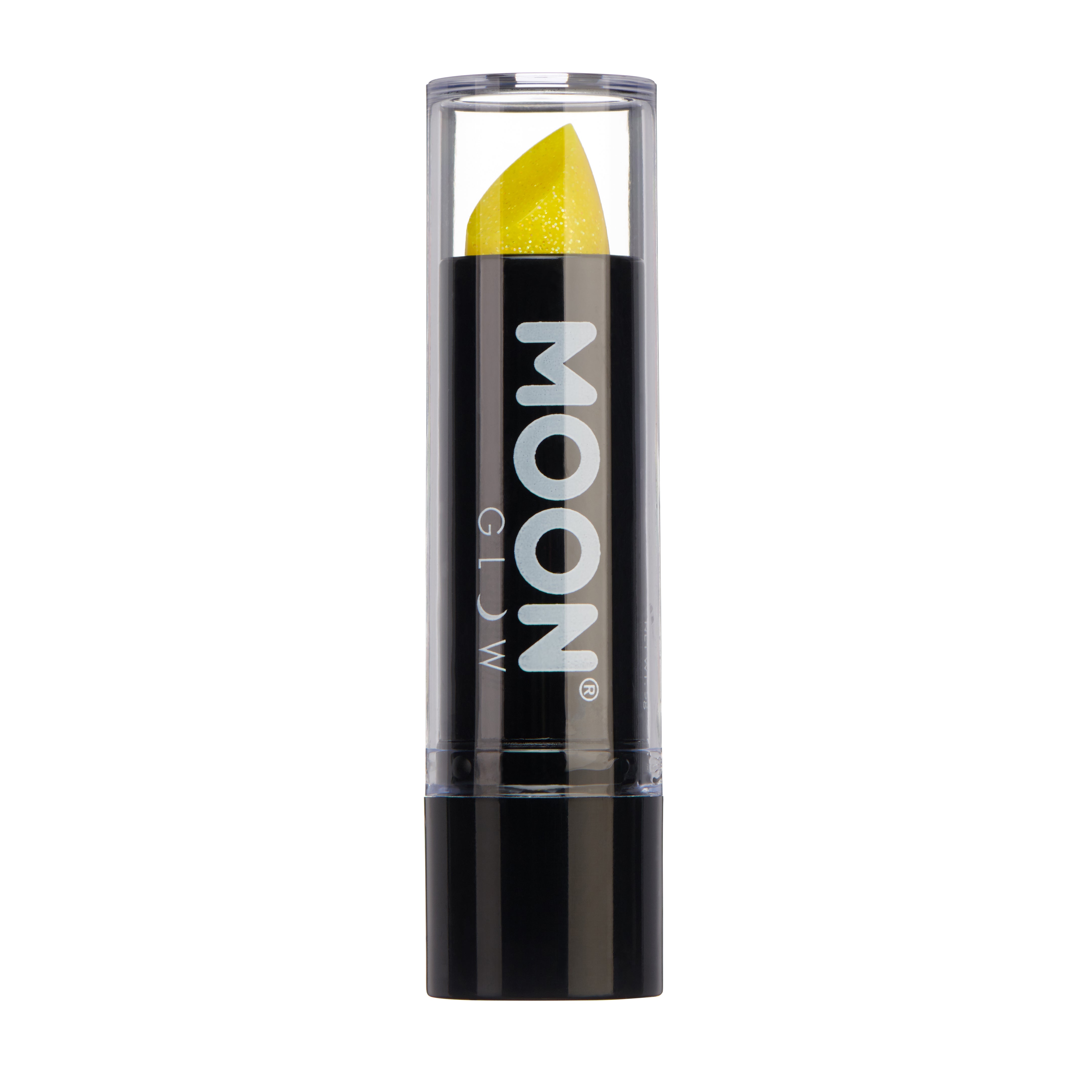 Yellow - UV Glitter Lipstick, 5g. Cosmetically certified, FDA & Health Canada compliant and cruelty free.