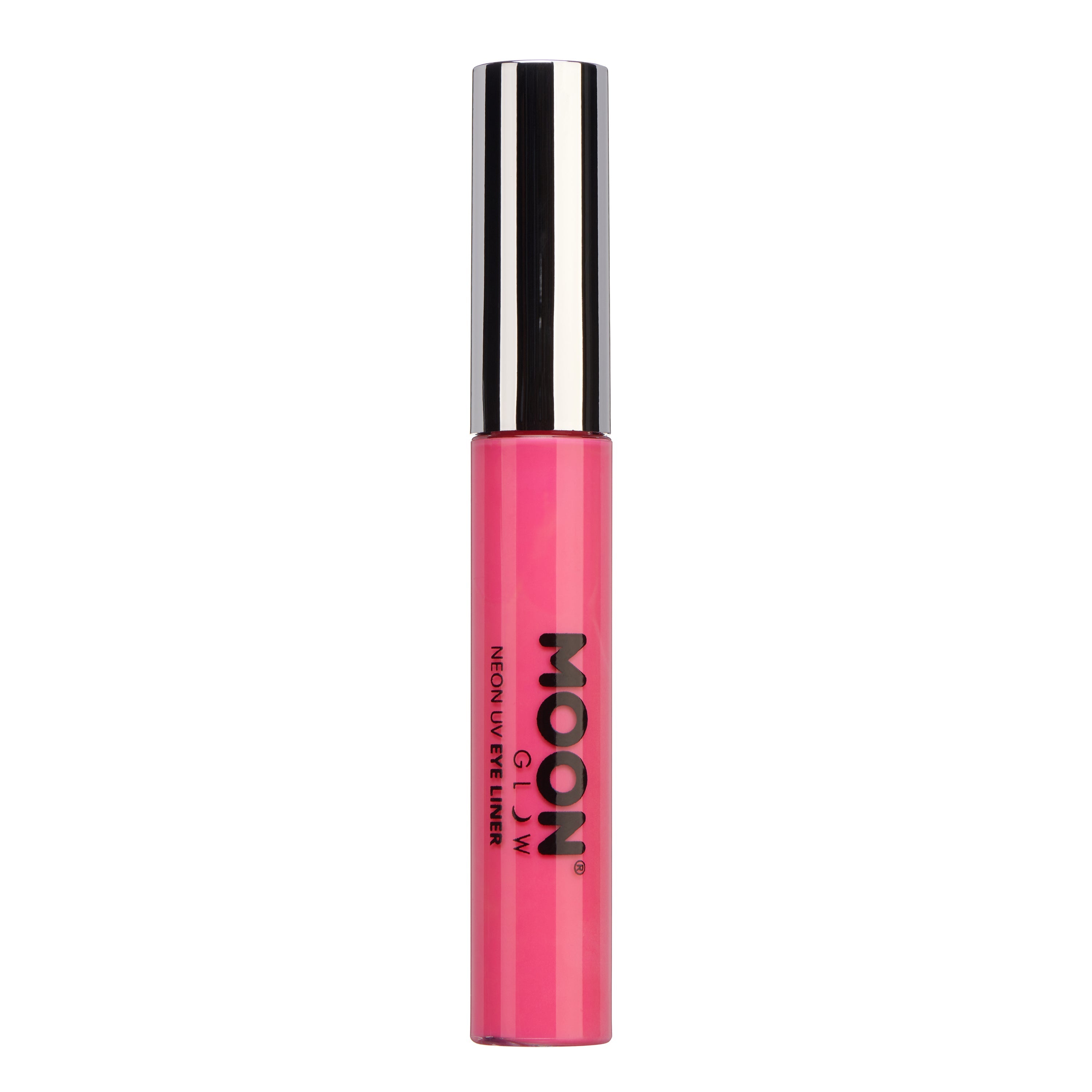 Intense Pink - Neon UV Glow Blacklight Eyeliner, 10mL. Cosmetically certified, FDA & Health Canada compliant, cruelty free and vegan.