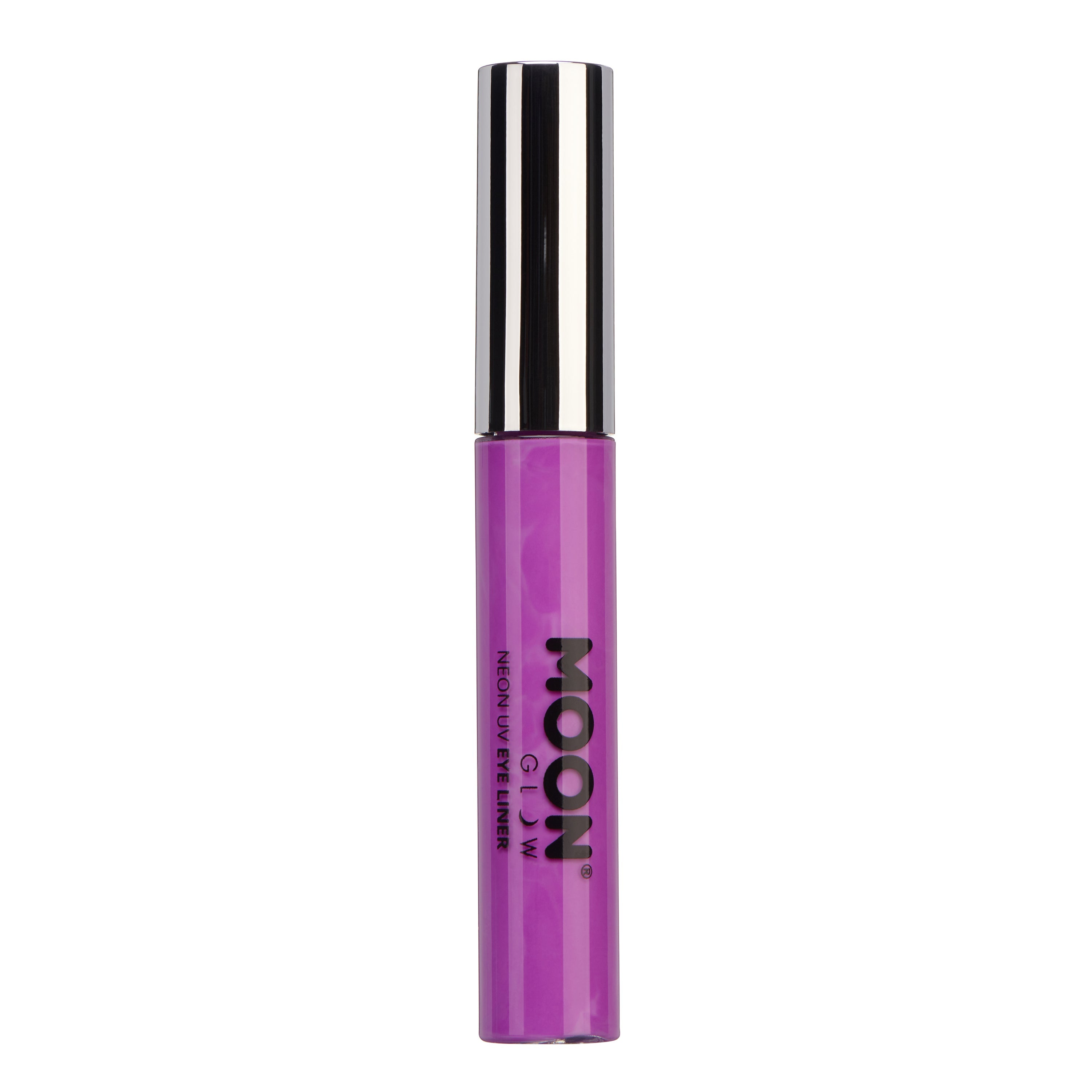 Intense Purple - Neon UV Glow Blacklight Eyeliner, 10mL. Cosmetically certified, FDA & Health Canada compliant, cruelty free and vegan.