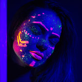 Neon UV Glow Blacklight Face Paint Makeup Kit