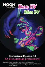 Neon UV Glow Blacklight Face Paint Makeup Kit