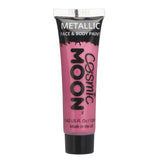 Pink - Metallic Face & Body Paint Makeup, 12mL. Cosmetically certified, FDA & Health Canada compliant and cruelty free.