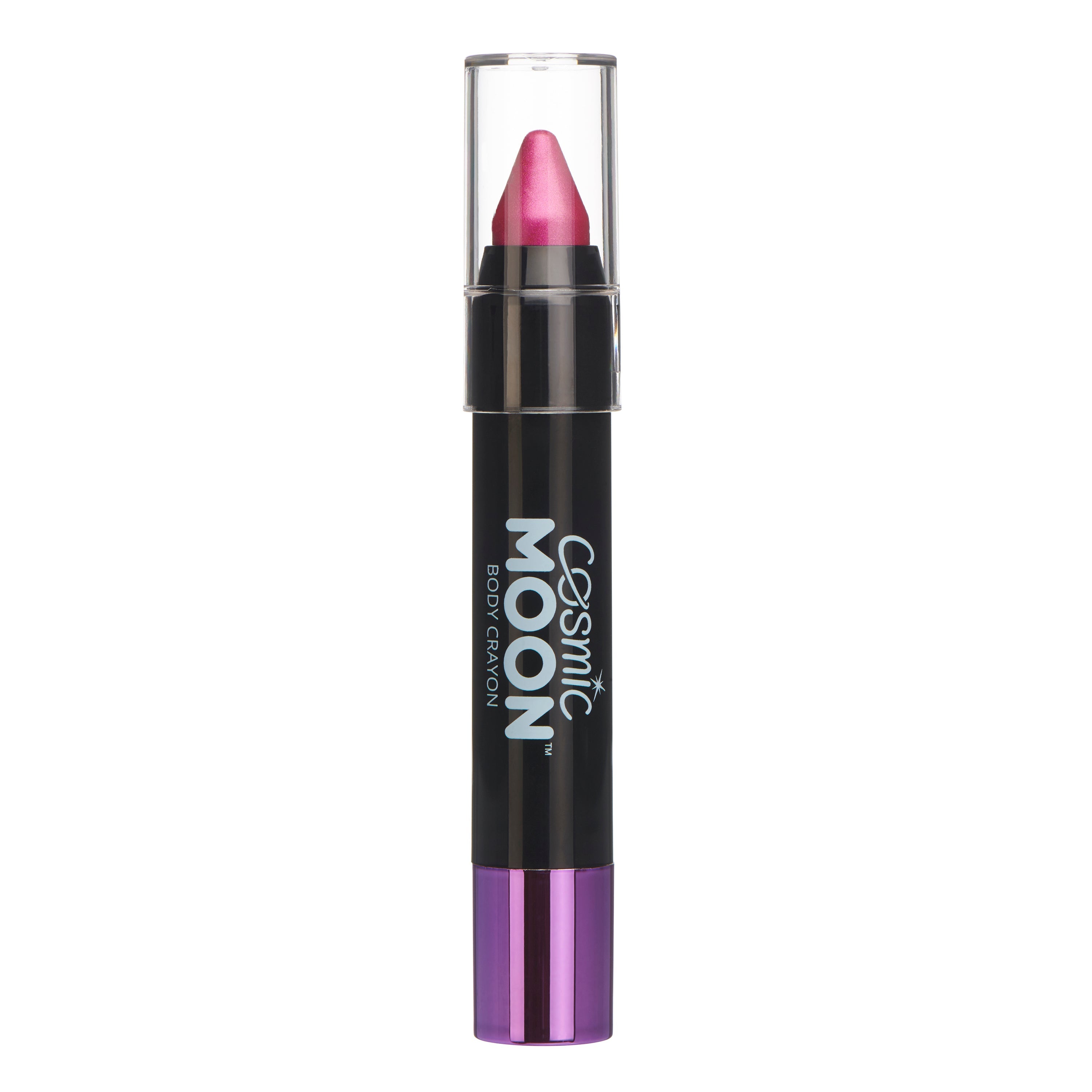 Pink - Metallic Face & Body Crayon, 3.5g. Cosmetically certified, FDA & Health Canada compliant and cruelty free.
