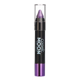 Purple - Metallic Face & Body Crayon, 3.5g. Cosmetically certified, FDA & Health Canada compliant and cruelty free.