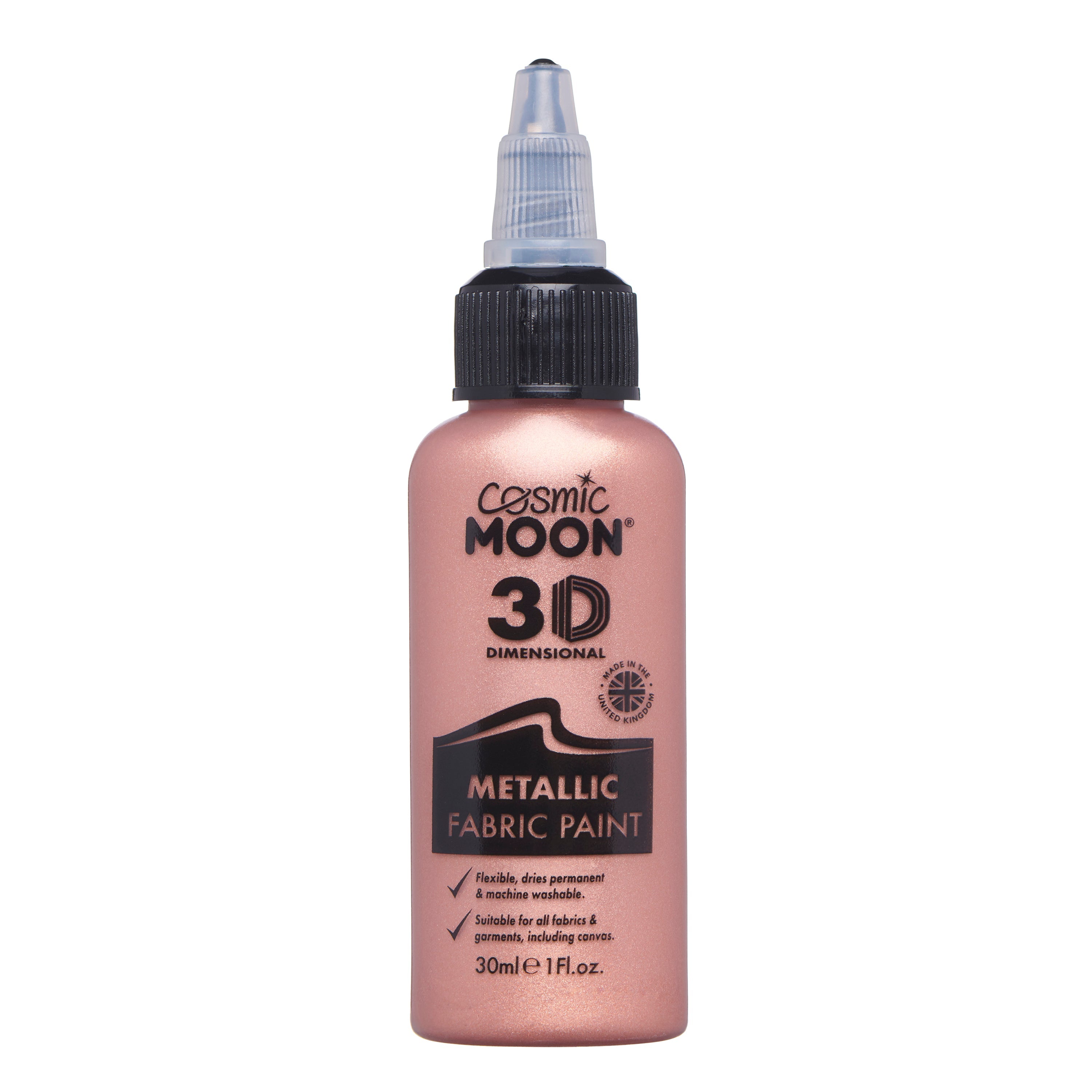 Rose Gold - Metallic Fabric Paint, 30mL