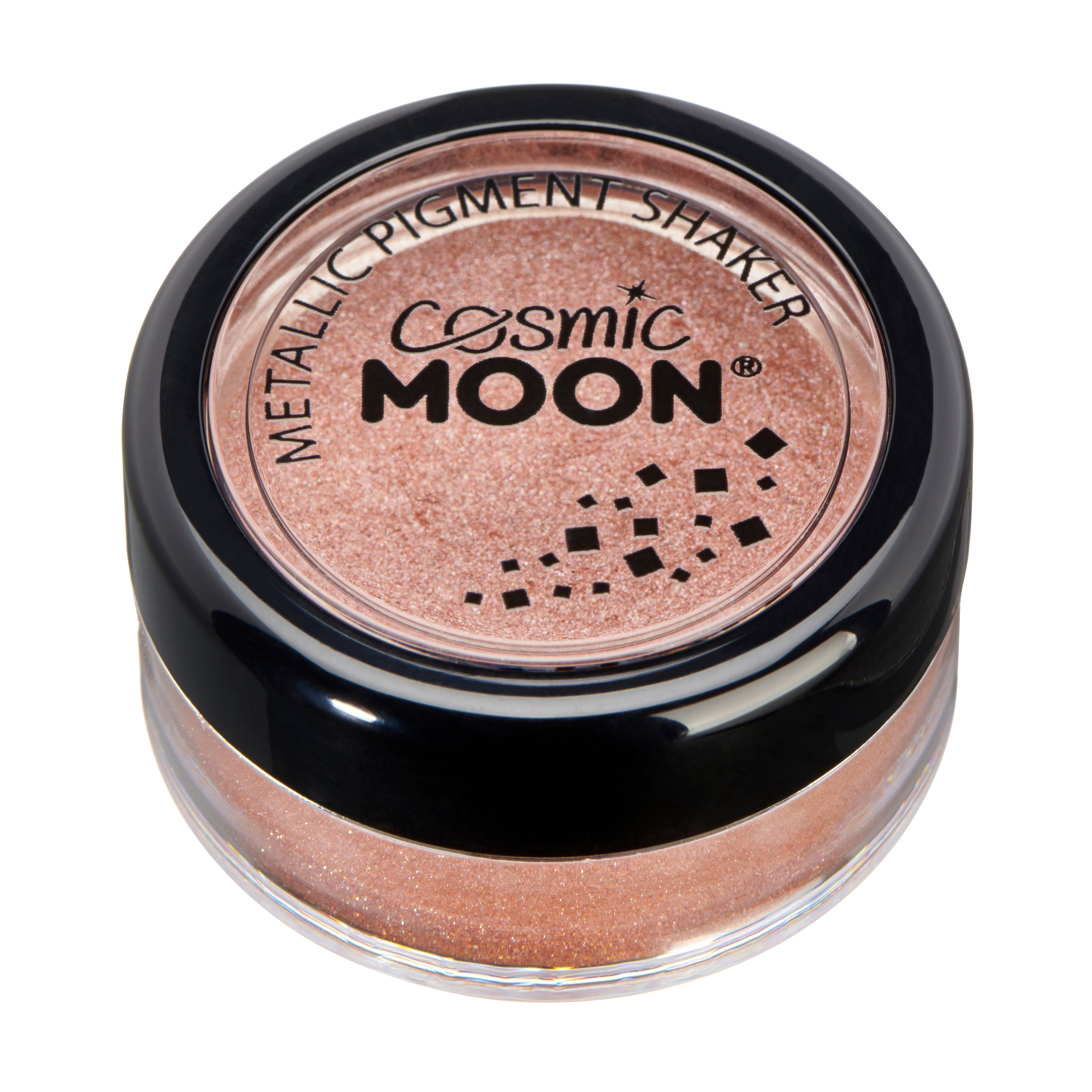 Rose Gold - Metallic Pigment Shaker, 3g. Cosmetically certified, FDA & Health Canada compliant, cruelty free and vegan.