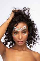 Snow Angel - Glitter Adhesive Face Gems, Jewels and Rhinestones