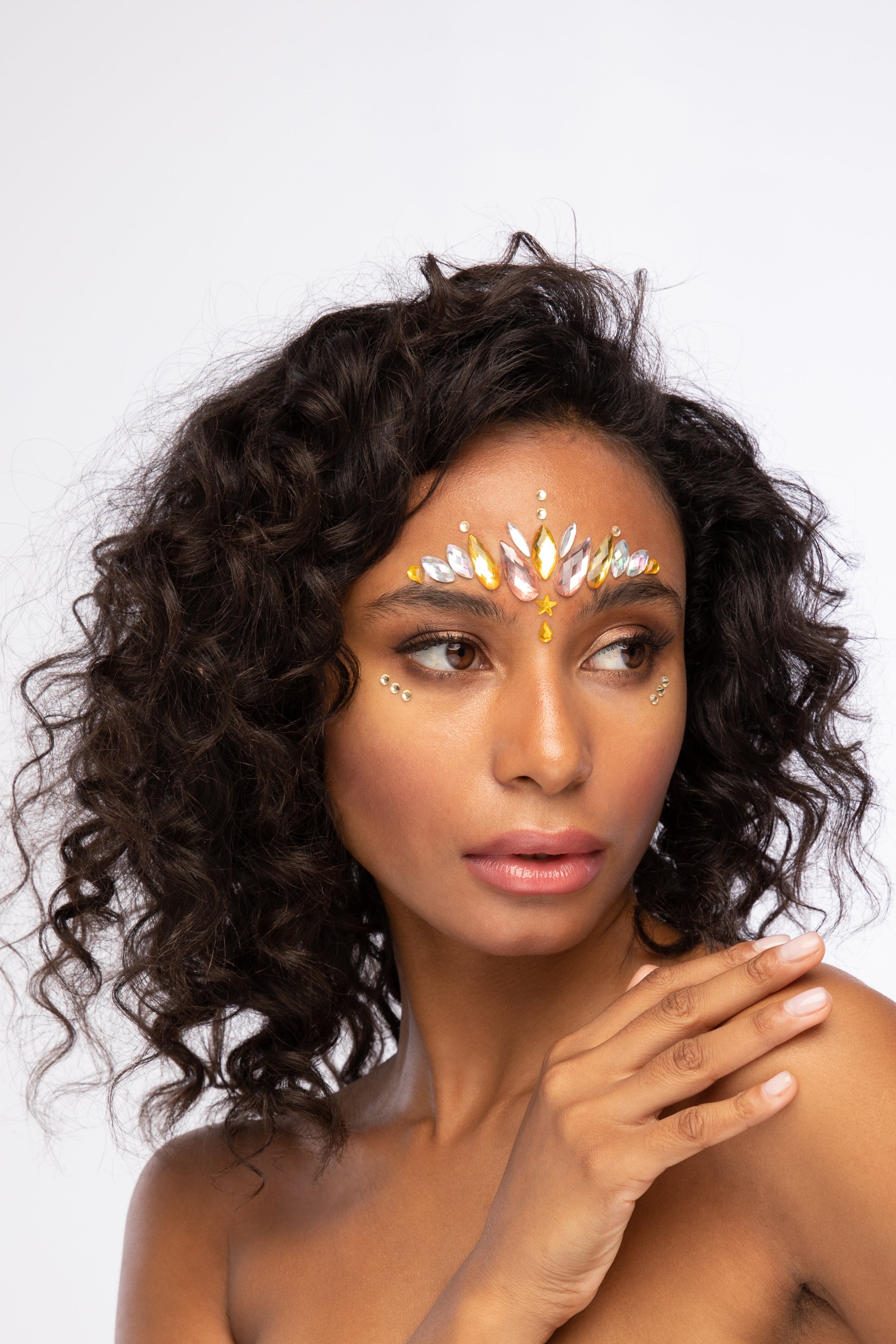Sunset Goddess - Glitter Adhesive Face Gems, Jewels and Rhinestones