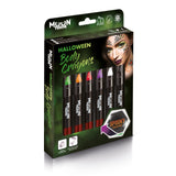 Terror Face & Body Crayons Boxset - 6 crayons. Cosmetically certified, FDA & Health Canada compliant, cruelty free and vegan.
